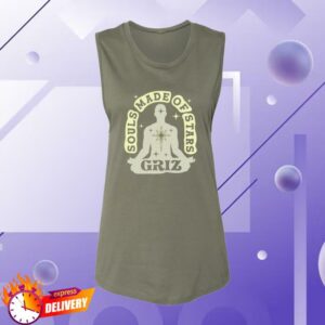 Griz Merch Store Souls Made Of Stars Women’s Sleeveless Top In Earth Green