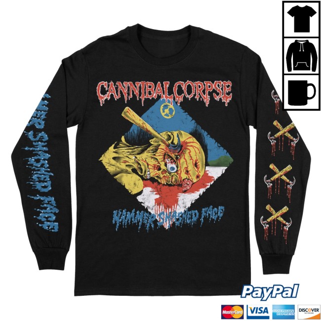 Indiemerchstore Cannibal Corpse Hammer Smashed Face Longsleeve Indiemerchstore Cannibal Corpse Hammer Smashed Face Longsleeve