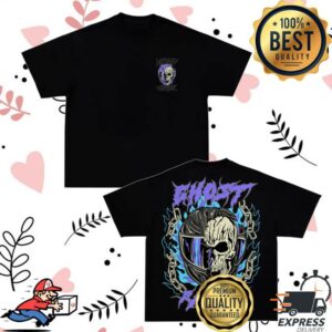 Ghost Racing Merch Store Split Skull Helmet Shirt