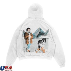 Shania Twain Store Merch White Wolf Hoodie