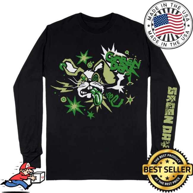Green Day Store Merch Buzzed Bunny Long Sleeve Tee Green Day Store Merch Buzzed Bunny Long Sleeve Tee