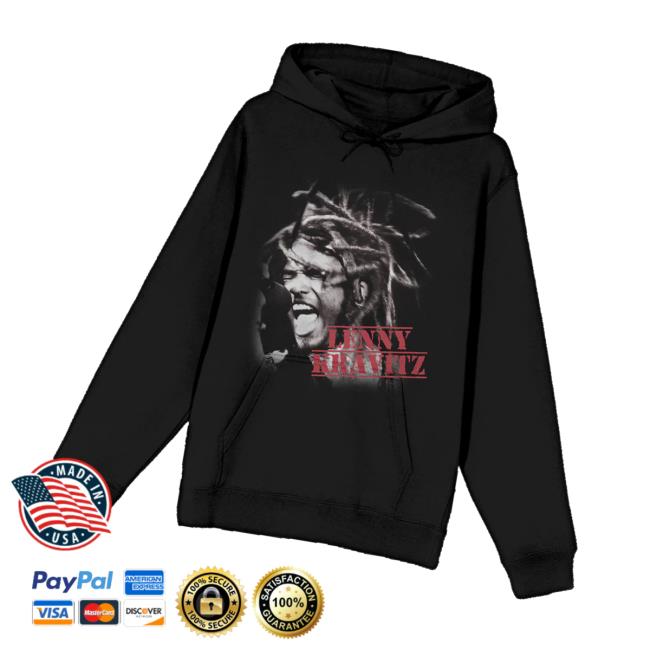 Lenny Kravitz Merch Store Black And White Portrait Hoodie Lenny Kravitz Merch Store Black And White Portrait Hoodie