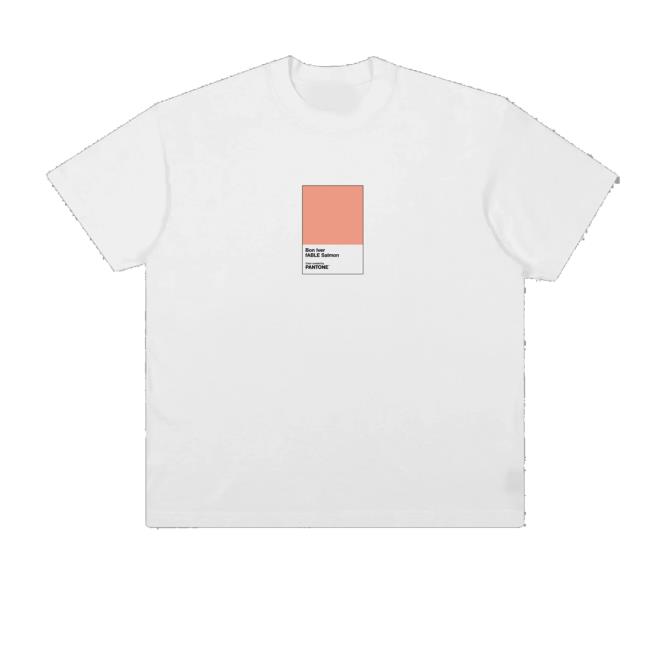Bon Iver Store Merch Fable Salmon Tee Bon Iver Store Merch Fable Salmon Tee