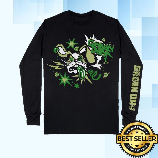Green Day Merch Store Buzzed Bunny Long Sleeve Tee Green Day Merch Store Buzzed Bunny Long Sleeve Tee