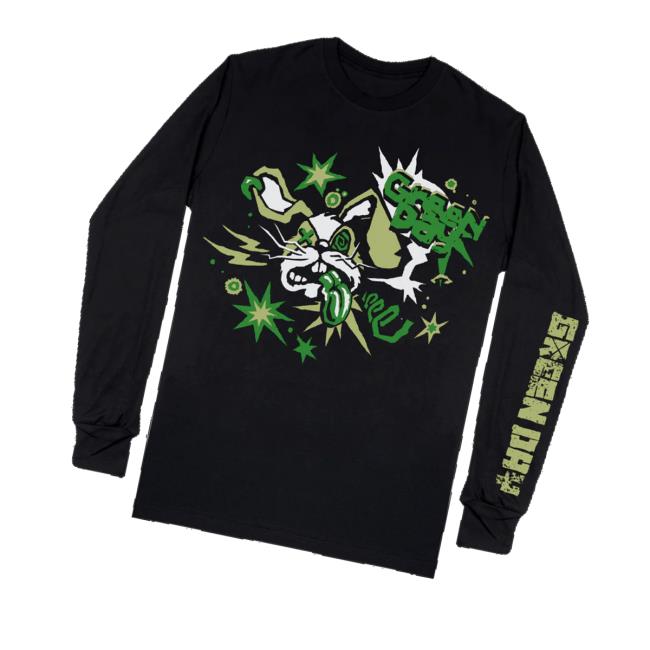 Green Day Merch Store Buzzed Bunny Long Sleeve Tee Green Day Merch Store Buzzed Bunny Long Sleeve Tee