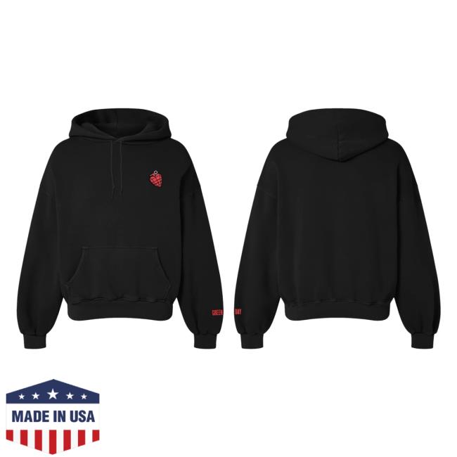 Green Day Store Merch Heart Grenade Hoodie Green Day Store Merch Heart Grenade Hoodie
