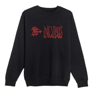 Incubus Merch Store Incubus Crows Black Crewneck Fleece