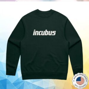 Incubus Merch Store Incubus Logo Pine Green Crewneck Fleece