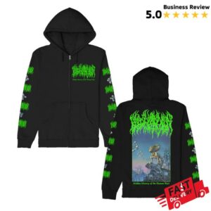 Blood Incantation Store Merch Hidden History Zip Up Hoodie