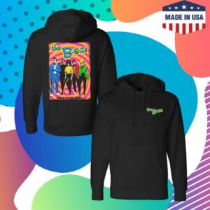 The B52s Merch Store Fluorescent Self Titled 2025 Tour Hoodie