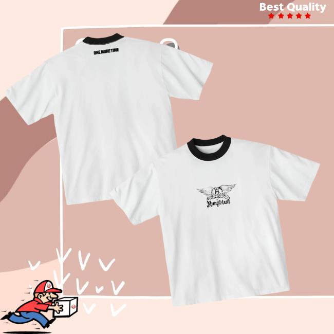 Aerosmith Merch Store One More Time Ringer Tee Aerosmith Merch Store One More Time Ringer Tee