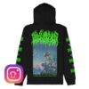 kenny Blood Incantation Merch Store Hidden History Zip Up Hoodie Blacka