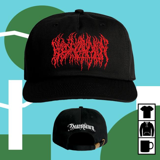 Blood Incantation Merch Store Starspawn Snapback Hat Black Blood Incantation Merch Store Starspawn Snapback Hat Black