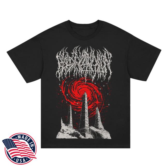 Blood Incantation Merch Store Pillars Of The Cosmos T-Shirt Black Blood Incantation Merch Store Pillars Of The Cosmos T-Shirt Black