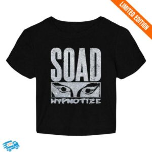 System Of A Down Merch Store Hypnotize Metallic Crop T-Shirt