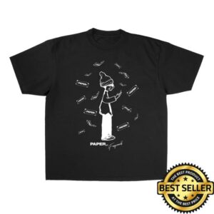 Foosgonewild Merch Store Foos Get Paper Black T-Shirt