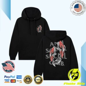 Antisocialsocialclub Merch Store Assc Koi Garden Hoodie
