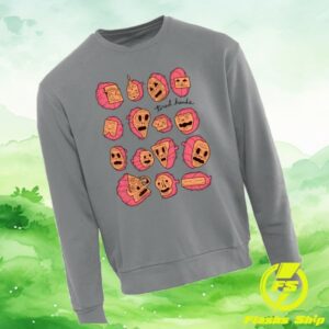 Tired Hands Store Merch Many Faces Crewneck Sweatshirt