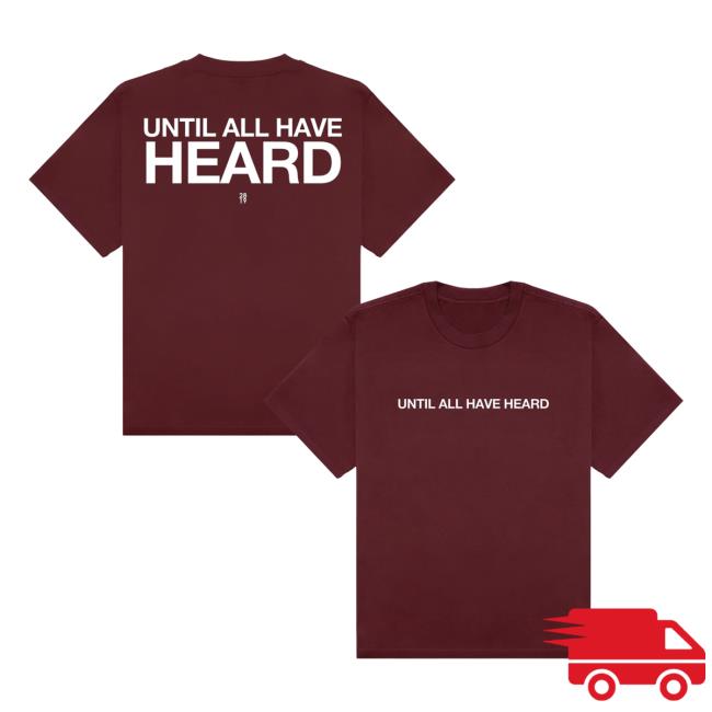 2819 Merch Store Until All Have Heard Tee Burgundy White 2819 Merch Store Until All Have Heard Tee Burgundy White