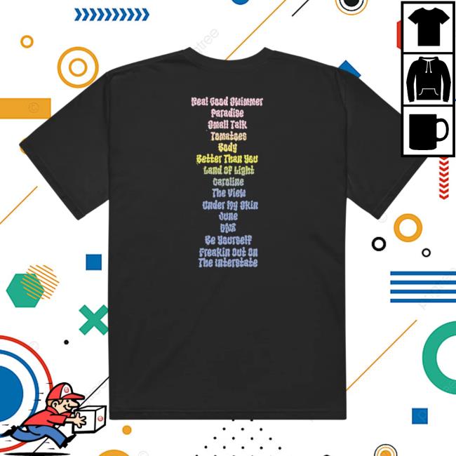Briston Maroney Merch Store Red Rocks Tracklist Tee Briston Maroney Merch Store Red Rocks Tracklist Tee