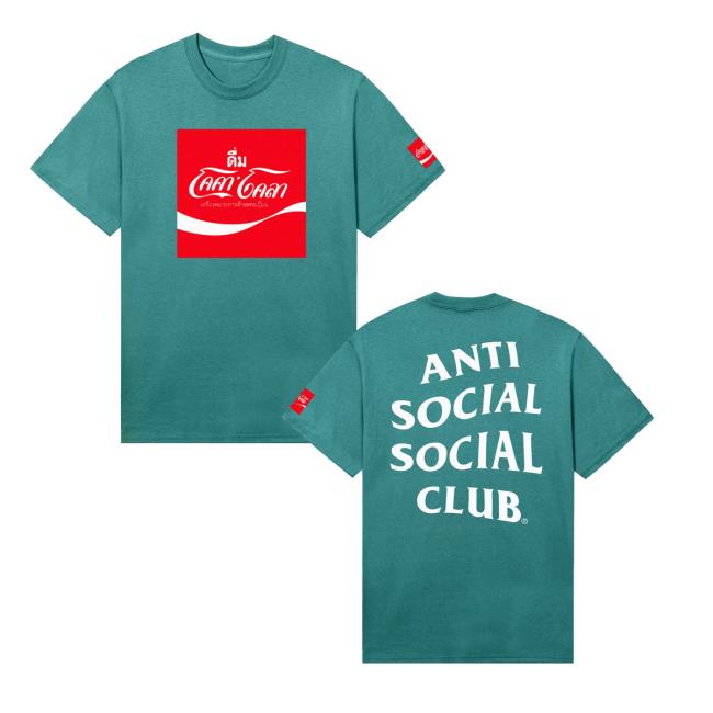Antisocialsocialclub Merch Store Assc Coca-Cola International Thailand Tee Antisocialsocialclub Merch Store Assc Coca-Cola International Thailand Tee