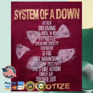 System Of A Down Merch Store Hypnotize Zip Hoodie