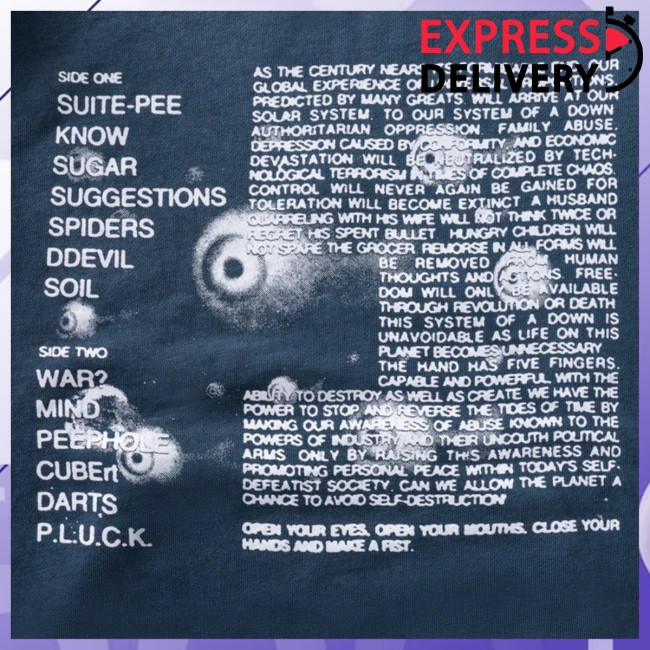 System Of A Down Merch Store Self-Titled Blue Hoodie System Of A Down Merch Store Self-Titled Blue Hoodie