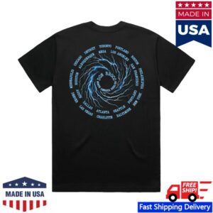 Don Broco Merch Store Vortex Us Black Tour T-Shirt