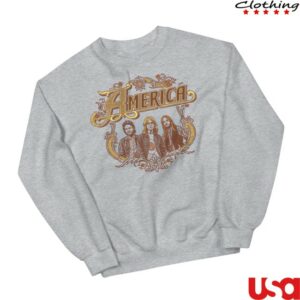 America Store Merch America Band Badge Logo Unisex Sweatshirt