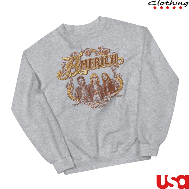 America Store Merch America Band Badge Logo Unisex Sweatshirt America Store Merch America Band Badge Logo Unisex Sweatshirt