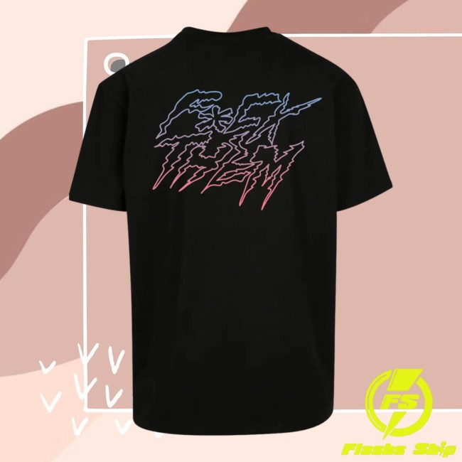 Fckthem Store Merch Gradient Oversized T-Shirt Fckthem Store Merch Gradient Oversized T-Shirt