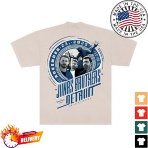 Jonas Brothers Store Merch Greetings From Your Hometown Detroit, Mi Tee