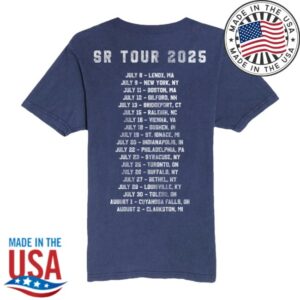 Sugarray Store Merch Navy 2025 Tour Tee