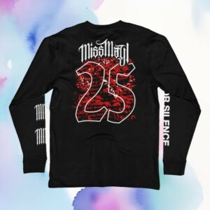 Puck Hcky Store Merch Miss May I ‘Silence’ Long Sleeve Hockey T-Shirt