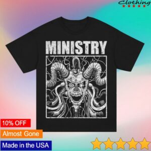Ministry Official Store Merch Machine Skull Black T-Shirt