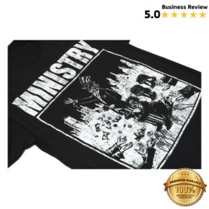 Ministry Official Store Merch Uncle Sam Black T-Shirt