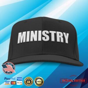 Ministry Official Store Merch Bold Logo Snapback Black Hat