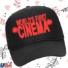 Merchnow Store Merch World's First Cinema Stacked Logo Black Trucker Hat 1 kenny merchnow store merch worlds first cinema stacked logo black trucker hatpng u