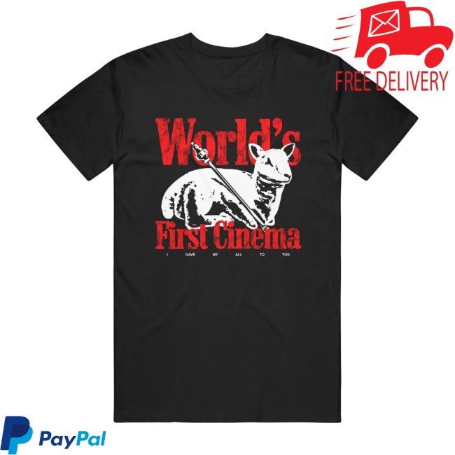 Merchnow Store Merch World’s First Cinema Sheep Black T-Shirt Merchnow Store Merch World’s First Cinema Sheep Black T-Shirt