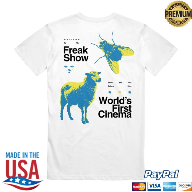 Merchnow Store Merch World’s First Cinema Freak Show White T-Shirt Merchnow Store Merch World’s First Cinema Freak Show White T-Shirt