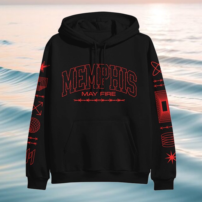 Merchnow Store Merch Memphis May Fire Barbed Varsity Black Pullover Hoodie Merchnow Store Merch Memphis May Fire Barbed Varsity Black Pullover Hoodie