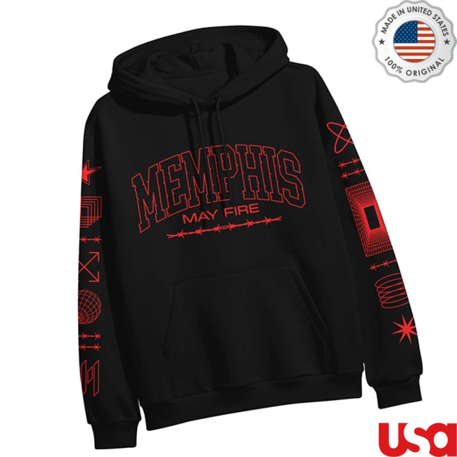 Merchnow Store Merch Memphis May Fire Barbed Varsity Black Pullover Hoodie Merchnow Store Merch Memphis May Fire Barbed Varsity Black Pullover Hoodie