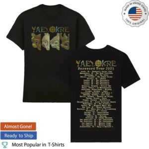 Yaelokre Store Merch The Lark Lined Up Black Tour T-Shirt