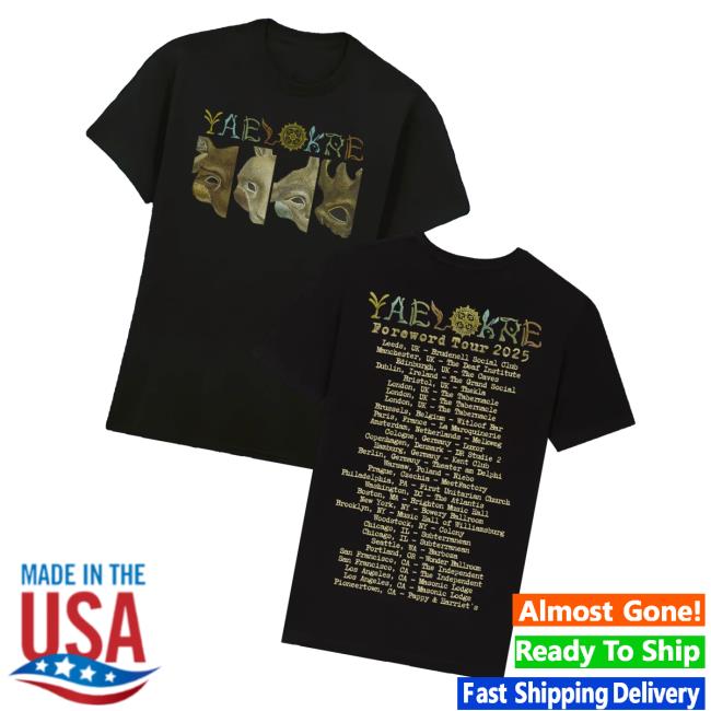 Yaelokre Store Merch The Lark Lined Up Black Tour T-Shirt Yaelokre Store Merch The Lark Lined Up Black Tour T-Shirt
