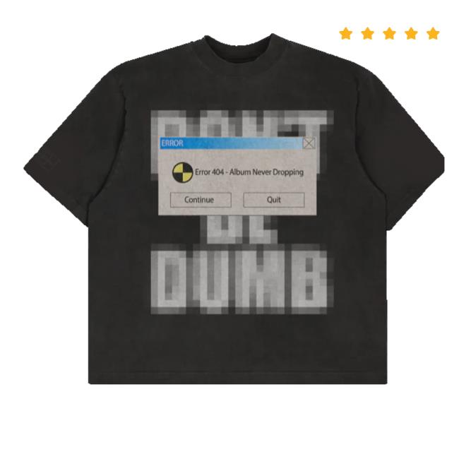 Awge Merch Store 404 Error Tee Black Awge Merch Store 404 Error Tee Black