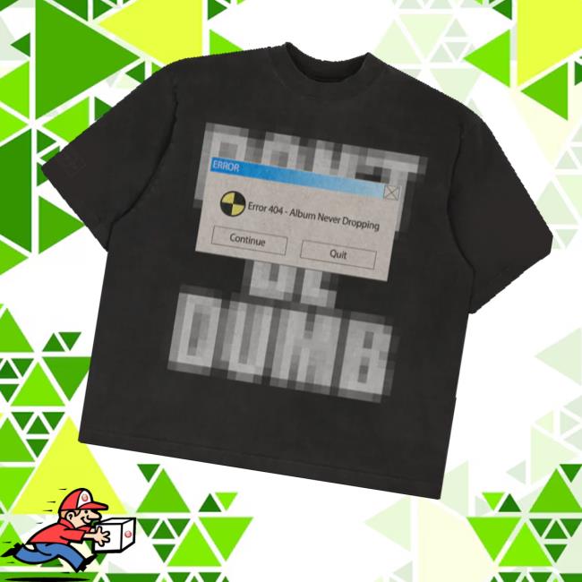 Awge Merch Store 404 Error Tee Black Awge Merch Store 404 Error Tee Black