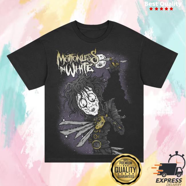 Motionless In White Merch Store Edward T-Shirt Black Motionless In White Merch Store Edward T-Shirt Black