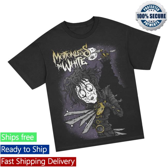 Motionless In White Merch Store Edward T-Shirt Black Motionless In White Merch Store Edward T-Shirt Black