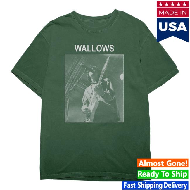 Wallows Merch Store Braeden Photo Tee Green Wallows Merch Store Braeden Photo Tee Green