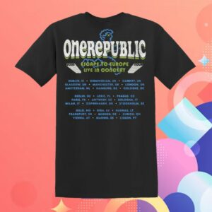 Onerepublic Store Merch Escape To Europe Globe Tee